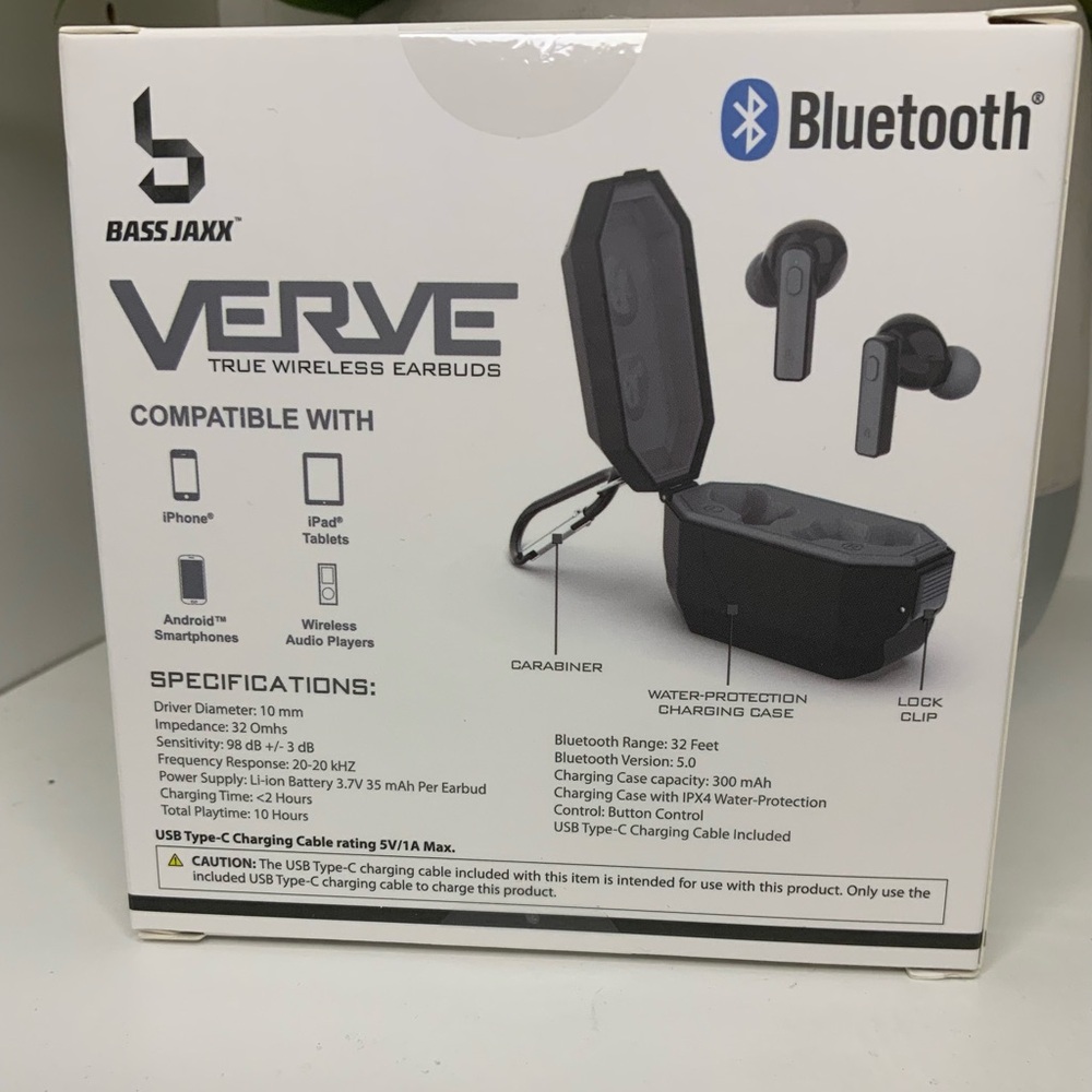 Verve True Wireless Earbuds With Mic & Water-Resistant Case - Picture 3 of 3